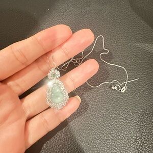 Real Jade with pure silver